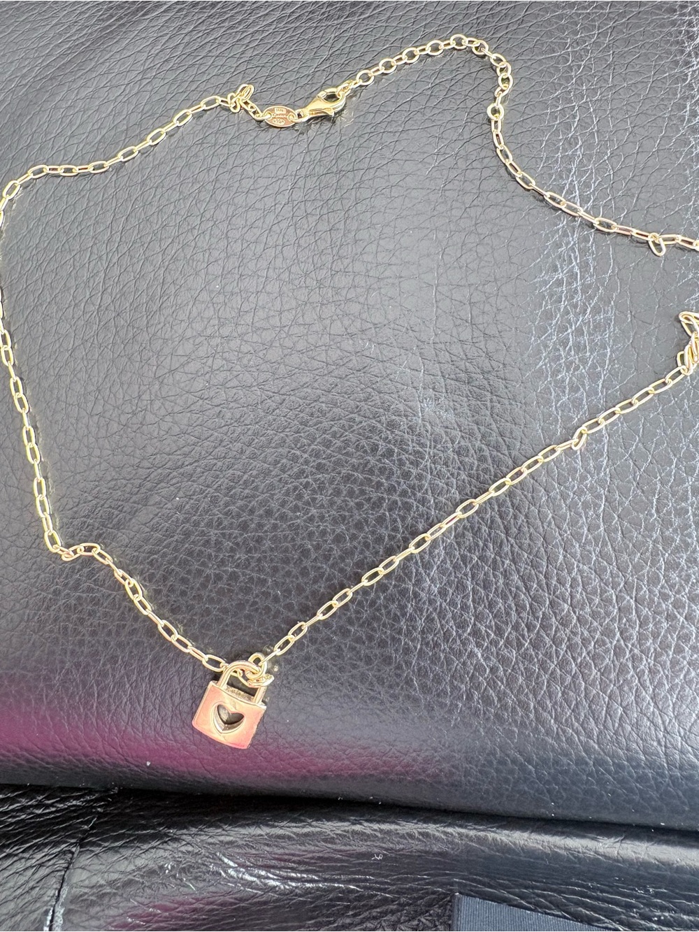 Gold Heart Padlock Pendant Necklace - Women Jewelry lot